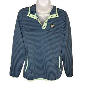 LL Bean Ribbed Sweater Women Size XS Blue